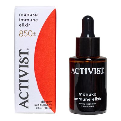 ACTIVIST Manuka Immune Elixir | Raw Mnuka Honey 850+MGO, Elderberry, Deionized Water | Dietary Supplement (30 mL | 1 fl oz)