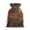 GaxfjRu Rustic Old Barn Wood print Burlap Bag Christmas Party Favors Gift Goodies Bag for Gifts Assorted Size (S, M) view 1