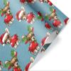 Chihuahua Wrapping Paper, Christmas Xmas Gift Wrap for Dog Mom, Naughty Apple Head Doggy Holiday Theme (Chi Snow, 12 foot x 30 inch roll) view 1