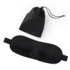 , 3D Contoured Cups and Curved Shapes Adjustable Straps Eye Cover Eye Shade Cover Eye Mask Sleep Eye Mask with Storage Bag and 1 Pair Earplugs for Nap Sleeping view 1