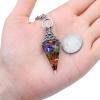 Natural Pendulums Hexagonal Crystal Healings Stone For Divination And Reikis Energy Work Crystal Gifts view 4
