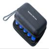 15 Vials Holder, Insulin Peptide Vial Case for Fridge, with Hand Strap and Logo,Fits 5-15ml Vials for Peptide, GLP-1 and Insulin Storage, Pocket Design for Carrying Syringes and Wet Paper Etc,Black view 1