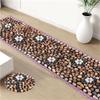 TPTBON Foot Massager Stone Mat, Acupressure Foot Massage Mat with Natural Stones, Reflexology Mat for Home and Outdoor Use, 16.5" X59.8"(B) view 1