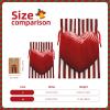 NONHAI Christmas Drawstring Gift Bag Burlap Christmas Treat Bag Red and white striped heart Gift Goody Bags for Xmas Holiday New Year Party Favors Supplies Wrapping Sacks Gift Wrap Bags view 2