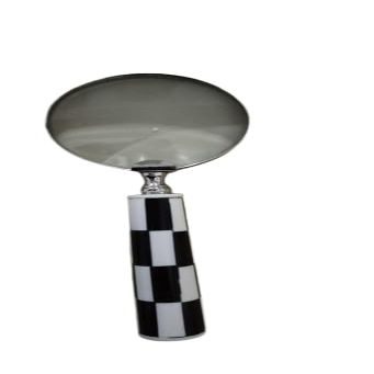 10x Handheld Magnifying Glass with Zebra Pattern Handle High Magnification Low Vision Aid for Reading Coins Maps Inspections
