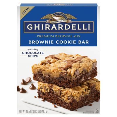 Ghirardelli, Premium Brownie Mix Cookie Bar Includes Chocolate Chips, 16.5 Ounce