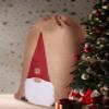 BRUBAKER Christmas Sack Gnome - 31.5 Inches Holiday Gift Bag - Santa Gnome Sack with Drawstring for Gift Wrapping - Gnome with Beard and Big Nose Design - Set of 2 view 3