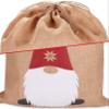 BRUBAKER Christmas Sack Gnome - 31.5 Inches Holiday Gift Bag - Santa Gnome Sack with Drawstring for Gift Wrapping - Gnome with Beard and Big Nose Design - Set of 2 view 4