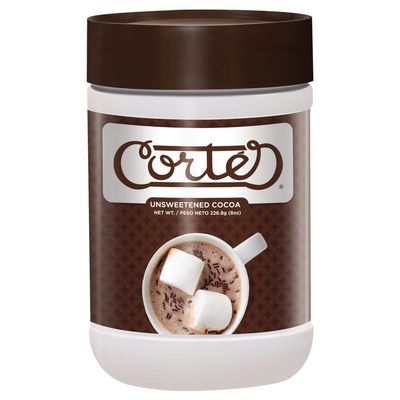 Chocolate Corts Unsweetened Cocoa, 8 oz. 3 pack.