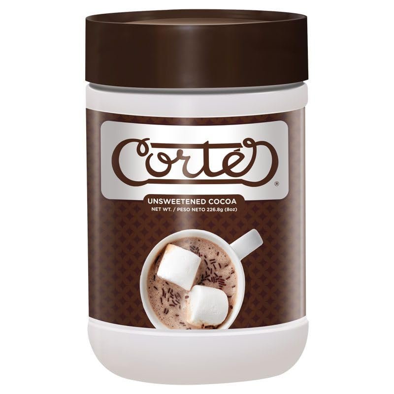 Chocolate Corts Unsweetened Cocoa, 8 oz. 3 pack.