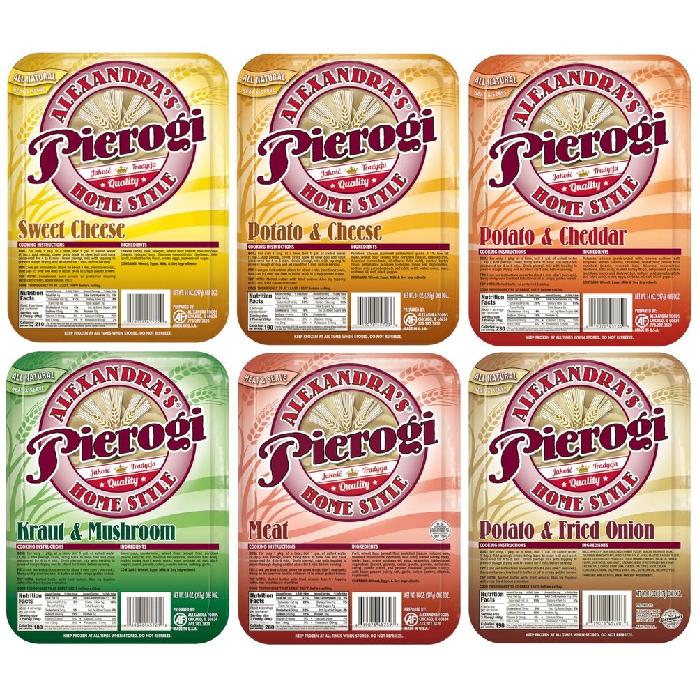Alexandra's Pierogis 14 oz., Pack of 6 (72 Pierogis total) (Variety)