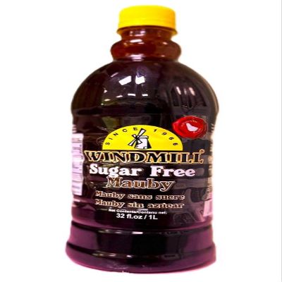 Bajan WINDMILL Classic Mauby Syrup/Sugar Free, 1 LITER, Flavor of Caribbean (1 liter sugar free)