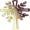 Gold God Bless and Cross Cake Topper, Baptism First Communion Cake Topper for Baby Shower Birthday Party Cake Decorations Frosting, Cooking and Baking, Cross Christening view 1