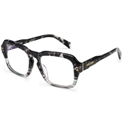 Dollger Oversized Square Blue Light Blocking Glasses for Women Men,Reduce Eyestrain Gaming Computer Glasses