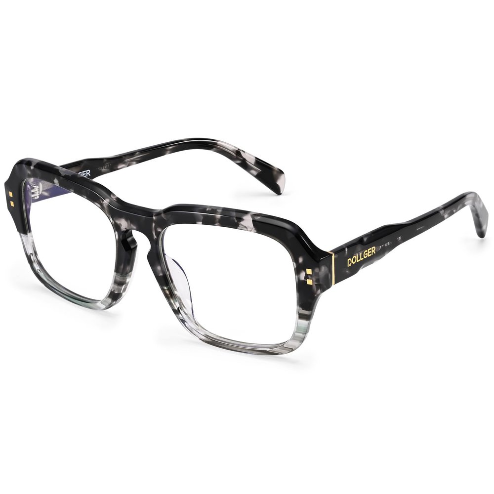 Dollger Oversized Square Blue Light Blocking Glasses for Women Men,Reduce Eyestrain Gaming Computer Glasses