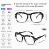 Dollger Oversized Square Blue Light Blocking Glasses for Women Men,Reduce Eyestrain Gaming Computer Glasses view 2