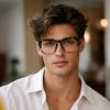 Dollger Oversized Square Blue Light Blocking Glasses for Women Men,Reduce Eyestrain Gaming Computer Glasses view 3