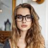 Dollger Oversized Square Blue Light Blocking Glasses for Women Men,Reduce Eyestrain Gaming Computer Glasses view 4
