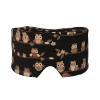 Cute Brown Cartoon Owls Print Men and Women Breathable and Adjustable Sleep Eye and Ear Muffs Mask Yoga Travel view 1