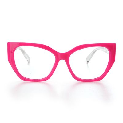 HGIOOIGH Reading glasses Woman Blue light block Oversized Irregular Cat eye Frame,+3