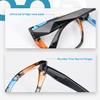 HGIOOIGH Reading glasses Woman Blue light block Oversized Irregular Cat eye Frame,+3 view 3