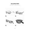 Bifocal Reading Sunglasses Men Metal Frame Wrap Around Design Glasses UV400 Outdoor Reader Sports/Driving A703 (black, 1.25, x) view 4