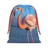 GDSHJKLW Flamingo In Water Ripple Christmas Drawstring Gift Bags Christmas Wrapping Bags Xmas Treats Bags Goody Sweet Treat Candy Bags Christmas Party Favor Pouch (Large Medium Small) view 2