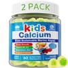 2 Pack - Calcium for Kids 400mg, Sugar Free Kids Calcium Gummies w/Vitamin D3 K2, Magnesium, Zinc, Extra Absorption Algae Calcium for Children Bone Strength, Development, Chewable Kids Vitamins Vegan view 1