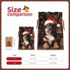 WSOIHFEC Christmas Gift Bags with Drawstring Christmas Wrapping Bags Chritmas Dog Gift Bags for Xmas Burlap Gift Bags Reusable Drawstring Bags Xmas Present Bags for Holiday Party Decorations Small view 2