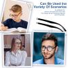 1 Pair Glasses Replacement Temple Black Eyeglasses Arms Leg Glasses Repair Kit Eyeglasses Replacement Accessories DIY Temples with Screw Washer Screwdriver Nose Pad Double Hinge for Sunglass view 4