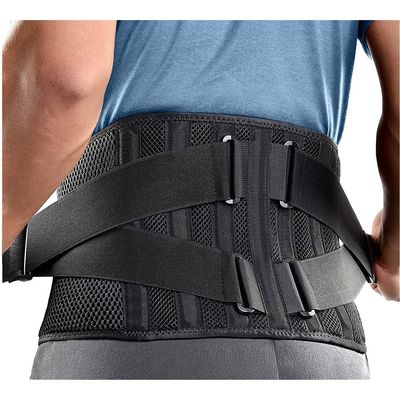 YHdtUO Back Support Belt For Men And Women, Lower Back Brace For Pain Relief Breathable Lumbar Brace For Heavy Lifting, Herniated Disc, Sciatica, Scoliosis Corrector (L)