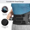 YHdtUO Back Support Belt For Men And Women, Lower Back Brace For Pain Relief Breathable Lumbar Brace For Heavy Lifting, Herniated Disc, Sciatica, Scoliosis Corrector (L) view 2
