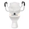 Nurnesy Toilet Lift, Toilet Seat Lift with Adjustable Removable Padded Arms and Fixed Lock Raised Toilet Seat with High Load Support for view 3