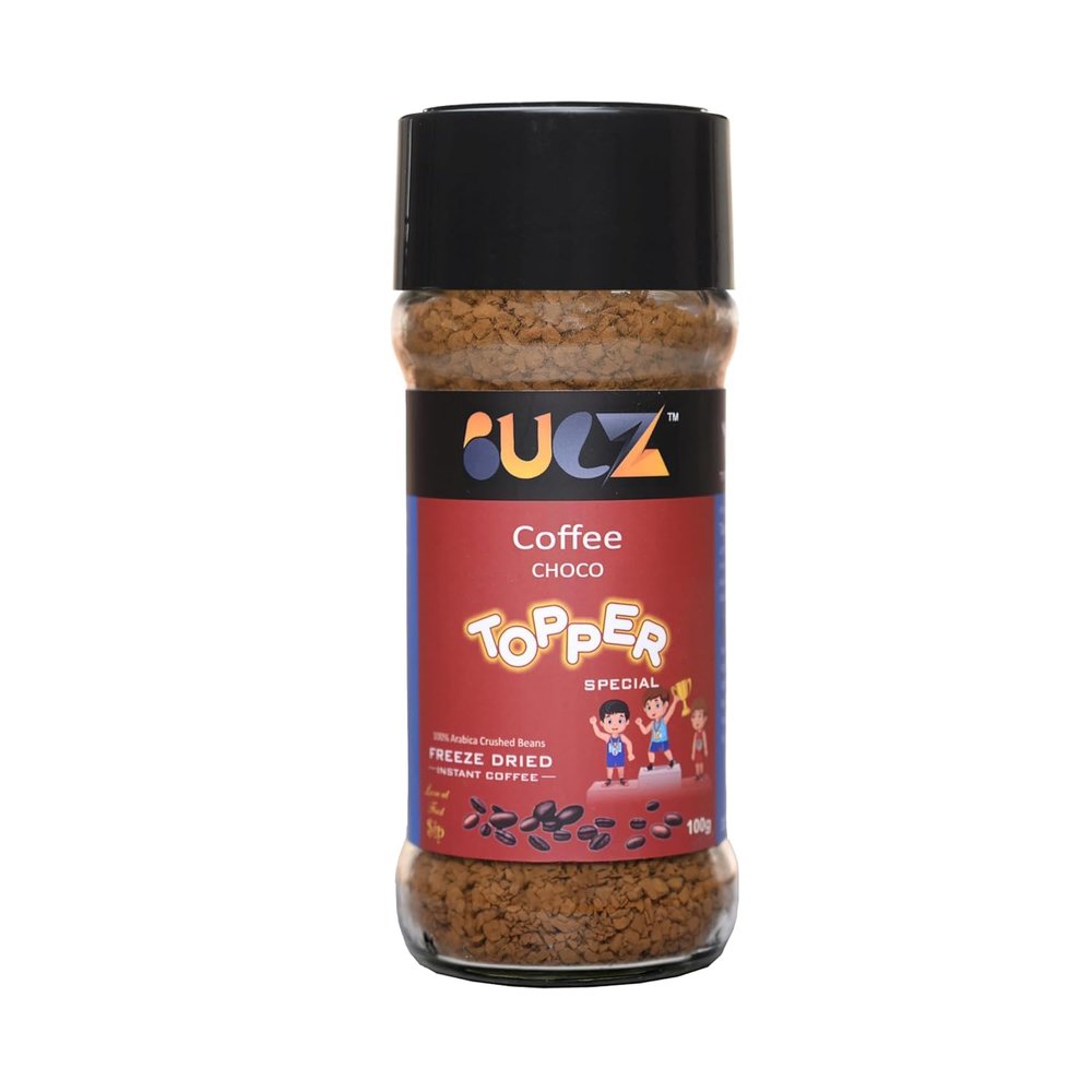 BULZ Original Premium Coffee Arabica Instant Coffee | Freeze Dried Coffee Powder | Espresso, Latte at Home | Easy to Use. (100 gram, Choco Topper Coffee)