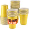 1InTheHome Yellow Plastic Party Cups, 16 Oz Plastic Disposable Drinking Cups, for Cold Drinks, BBQs, Events & Gatherings, 50 Pack view 1