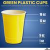 1InTheHome Yellow Plastic Party Cups, 16 Oz Plastic Disposable Drinking Cups, for Cold Drinks, BBQs, Events & Gatherings, 50 Pack view 2