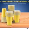 1InTheHome Yellow Plastic Party Cups, 16 Oz Plastic Disposable Drinking Cups, for Cold Drinks, BBQs, Events & Gatherings, 50 Pack view 3