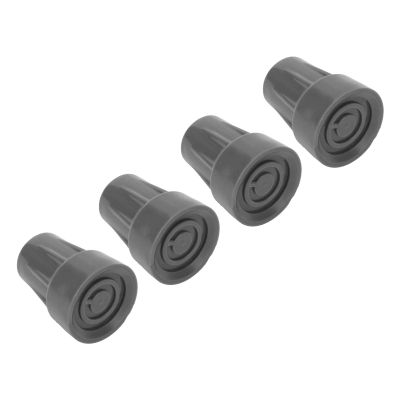 Cane Tips, 4pcs Rubber Cane Tip Set Professional Replacement Underarm Crutch Tip Accessory Crutches Accessories Rubber Tips for Canes for Elderly 0.8 Inch
