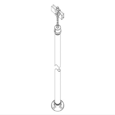 Chatsworth - 10684-703 - Tall Pipe Stand, 2 in. W x 91 in. H, Black, (Each)
