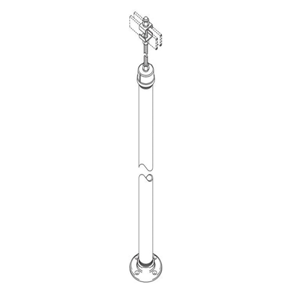 Chatsworth - 10684-703 - Tall Pipe Stand, 2 in. W x 91 in. H, Black, (Each)