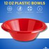 1InTheHome Red Plastic Bowls 12 Oz, Disposable Party Bowls - Red Soup Bowls (125 Pack) view 2