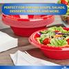1InTheHome Red Plastic Bowls 12 Oz, Disposable Party Bowls - Red Soup Bowls (125 Pack) view 4