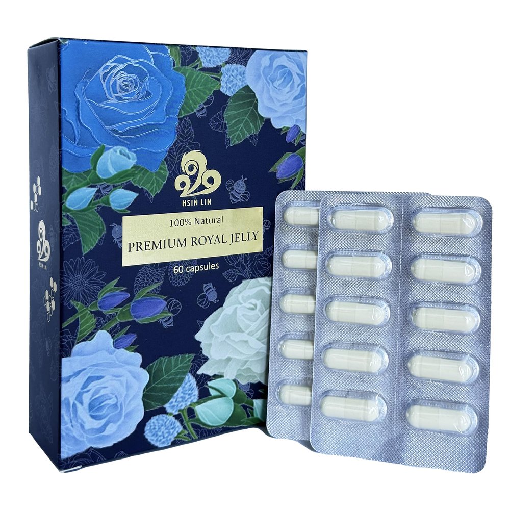 Hsin Lin Premium Royal Jelly, 100% Natural, 500MG Royal Jelly per Capsule (1)