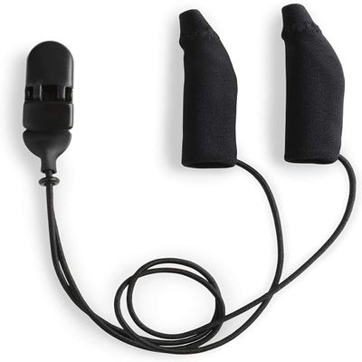 1.25-2 in. Original Corded Binaural Hearing Aids Black