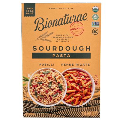 Bionaturae Organic Sourdough Penne Rigate & Fusilli Pasta Noodles - Italian Spiral Pasta, Dried Pasta Penne, Curly Corkscrew Pasta, Made with Durum Wheat, Non GMO, USDA Organic - 1.5 lb (Pack of 2)