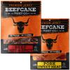 BEEFCAKE Jerky Spicy Duo- Beef Jerky Sweet Heat Pork & Hot Spicy Beef Meat Snacks, 9 Gram of Protein and 100 Calories 2.7 Oz | Pack of 2 view 1