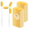 50 Pack Duster Refill Compatible with 1 Extendable Handle, 360 Heavy Duty Duster Kit with 1 Handle, Multi-Surface Disposable Dusters Refills for Cleaning Corner, Furniture, Car, Blinds view 1