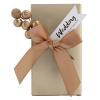 50pcs Wedding Party Candy Boxes, Candy Boxes Paper Party Favor Boxes Gift Wrap Boxes, Small Gift Boxes Candy Boxes with Gift Ribbons for 50th Anniversary Wedding Party (wedding small golden bow) view 4