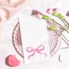 FYSUIMU 100Pcs Pink Bow Paper Guest Napkins Watercolor Bowknot Bathroom Napkin Disposable Hand Towel Napkin for Home Party Supplies view 3