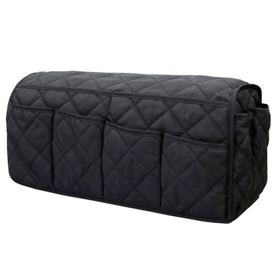 Sofa side storage bag, sofa armrest storage bag, sofa cup holder, home storage bag (black)